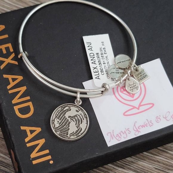Alex and Ani Make Your Mark Charm Bangle - - Picture 2 of 4